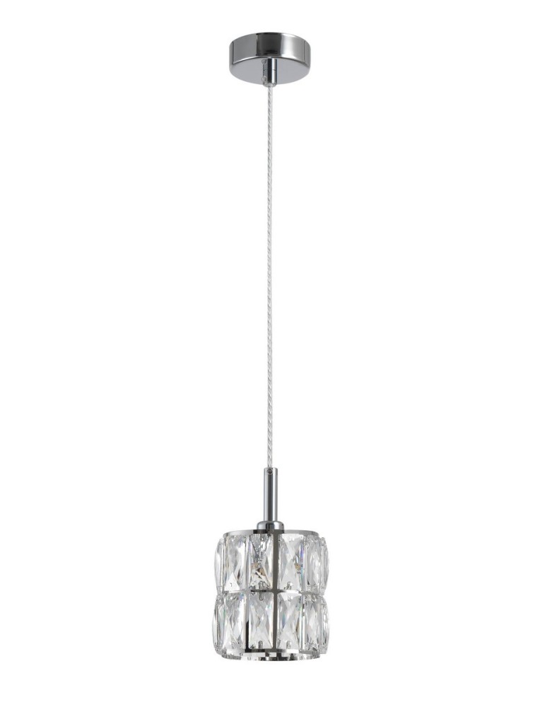 Lampy wiszące - Luces Exclusivas CHARATA Wisząca 1xG9 LED transparentny/chrom LE42323 - produkt kolory-swiatla.pl 1