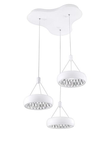 Luces Exclusivas CHIMBAS Wisząca LED 36W 2160lm 3000K biały mat LE42332
