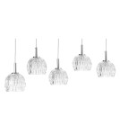Lampy wiszące na listwie - Luces Exclusivas CONSEJO Wisząca 5xG9 LED transparentny LE42339 - product 2