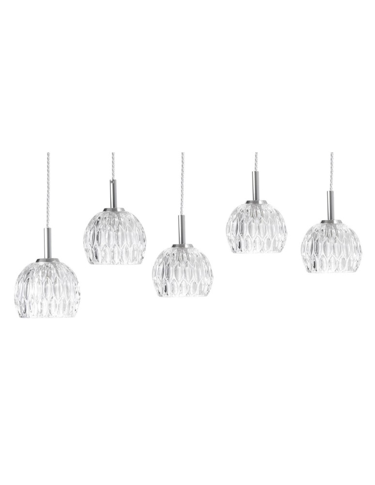 Lampy wiszące na listwie - Luces Exclusivas CONSEJO Wisząca 5xG9 LED transparentny LE42339 - product kolory-swiatla.pl 2