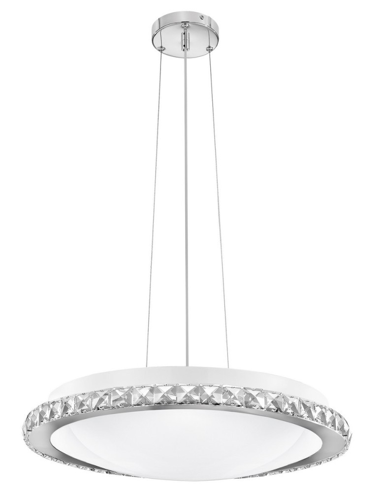Lampy wiszące - Luces Exclusivas COSQUIN Wisząca 4xE27 LED biały/chrom LE42348 - produkt kolory-swiatla.pl 1