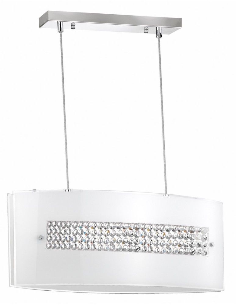 Lampy wiszące - Luces Exclusivas DOLORES Wisząca 3xE27 LED biały/chrom LE42354 - produkt kolory-swiatla.pl 1
