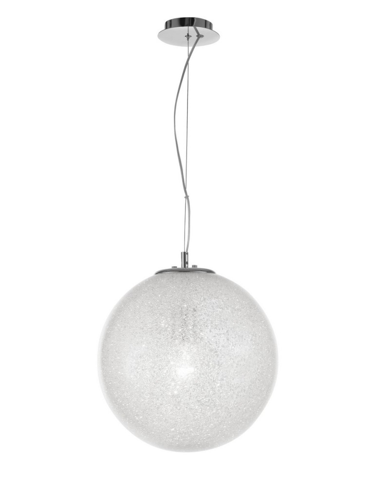 Lampy wiszące - Luces Exclusivas FLANDES Wisząca 1xE27 LED transparentny/chrom LE42363 - produkt kolory-swiatla.pl 1