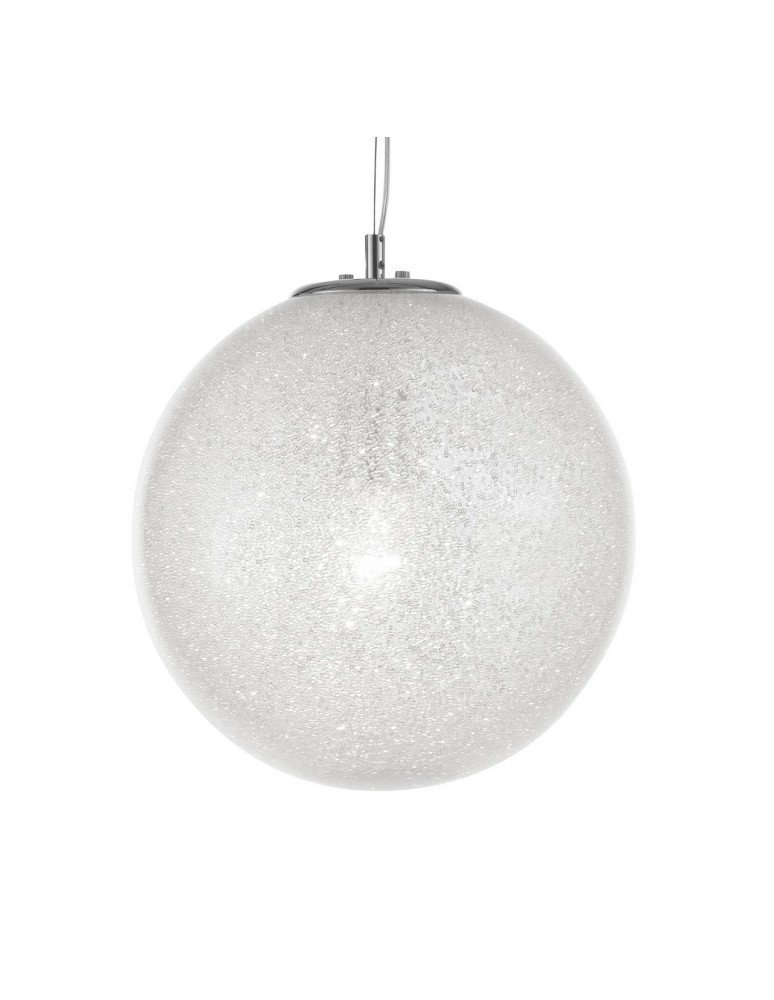 Lampy wiszące - Luces Exclusivas FLANDES Wisząca 1xE27 LED transparentny/chrom LE42363 - product kolory-swiatla.pl 2