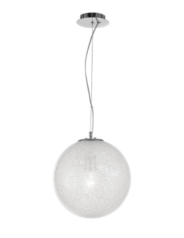 Luces Exclusivas FLANDES Wisząca 1xE27 LED transparentny/chrom LE42364
