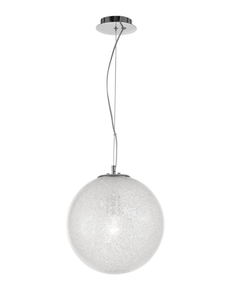 Lampy wiszące - Luces Exclusivas FLANDES Wisząca 1xE27 LED transparentny/chrom LE42364 - produkt kolory-swiatla.pl 1