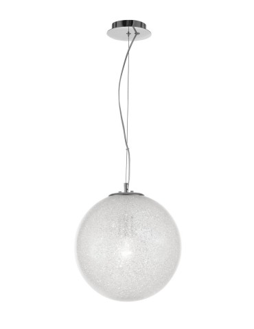 Luces Exclusivas FLANDES Wisząca 1xE27 LED transparentny/chrom LE42366