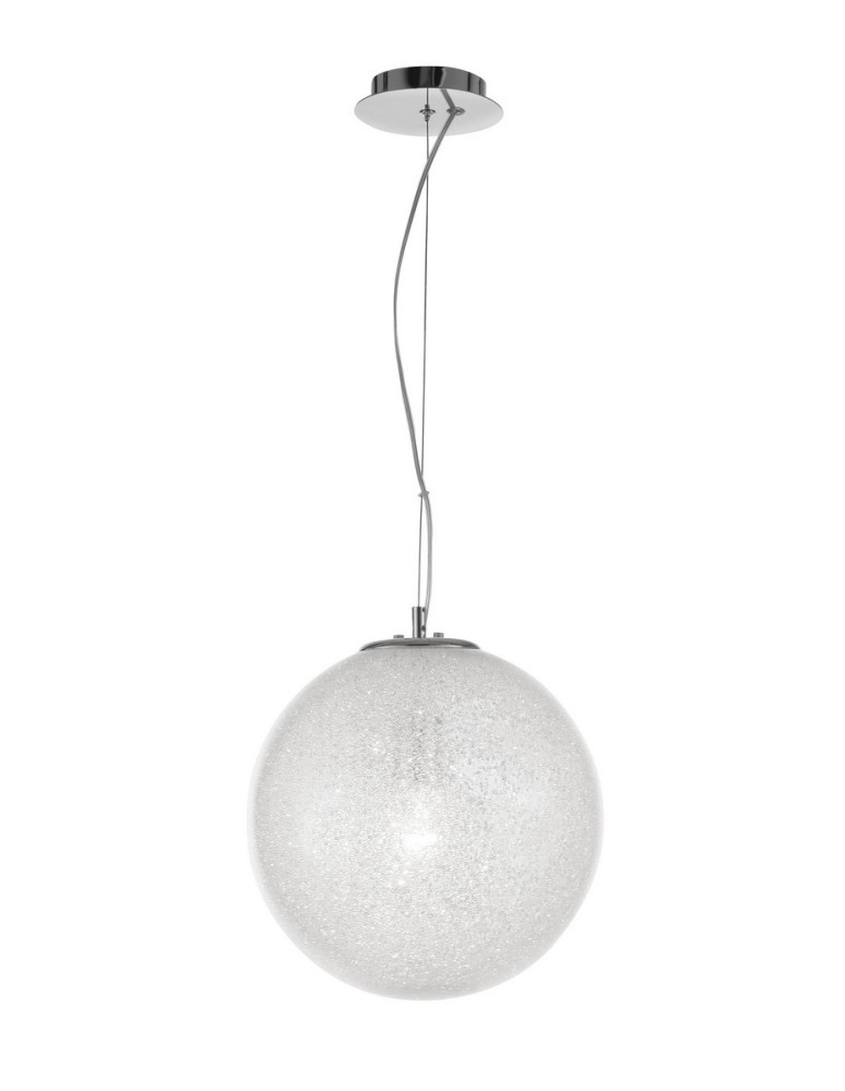 Lampy wiszące - Luces Exclusivas FLANDES Wisząca 1xE27 LED transparentny/chrom LE42366 - produkt kolory-swiatla.pl 1