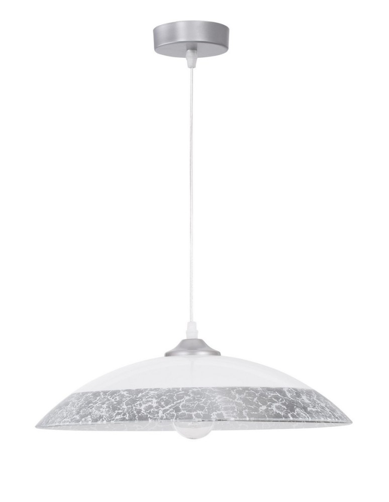 Lampy wiszące - Luces Exclusivas FORMOSA Wisząca 1xE27 LED biały/srebrny LE42371 - produkt kolory-swiatla.pl 1