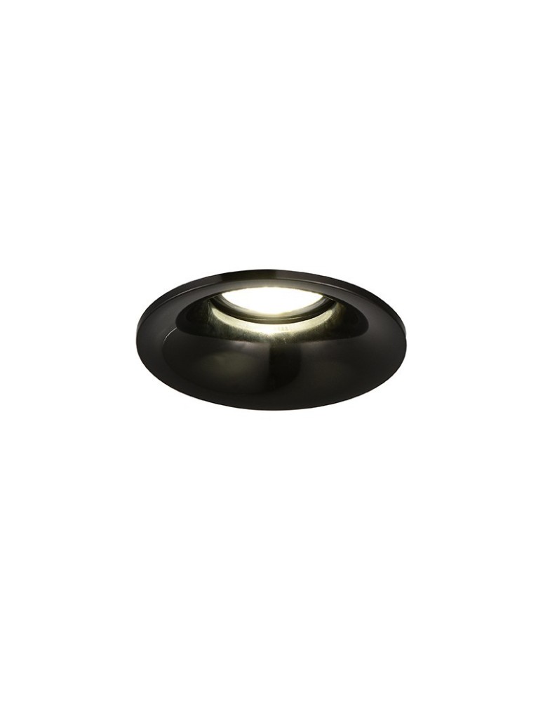 Lampy podtynkowe okrągłe - Azzardo ADAMO MIDST BLACK CHROME 1xGU10 Wpuszczana Czarny/Chrom AZ1480 - produkt kolory-swiatla.pl 1