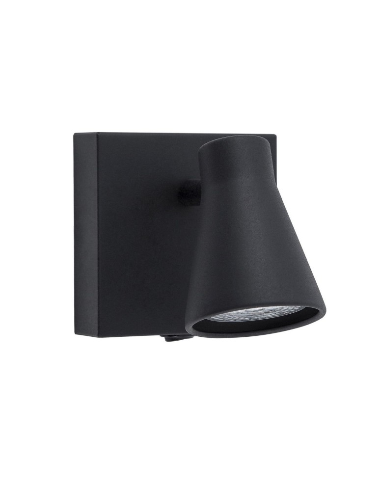 Kinkiety - Luces Exclusivas MARACAY Kinkiet z włącznikiem ruchomy 1xGU10 LED czarny LE42462 - produkt kolory-swiatla.pl 1