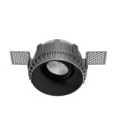 Lampy podtynkowe bezramkowe - trimless - Luces Exclusivas APARTADO Wpuszczana do Zabudowy 1xGU10 LED czarny mat LE61374 - product 1