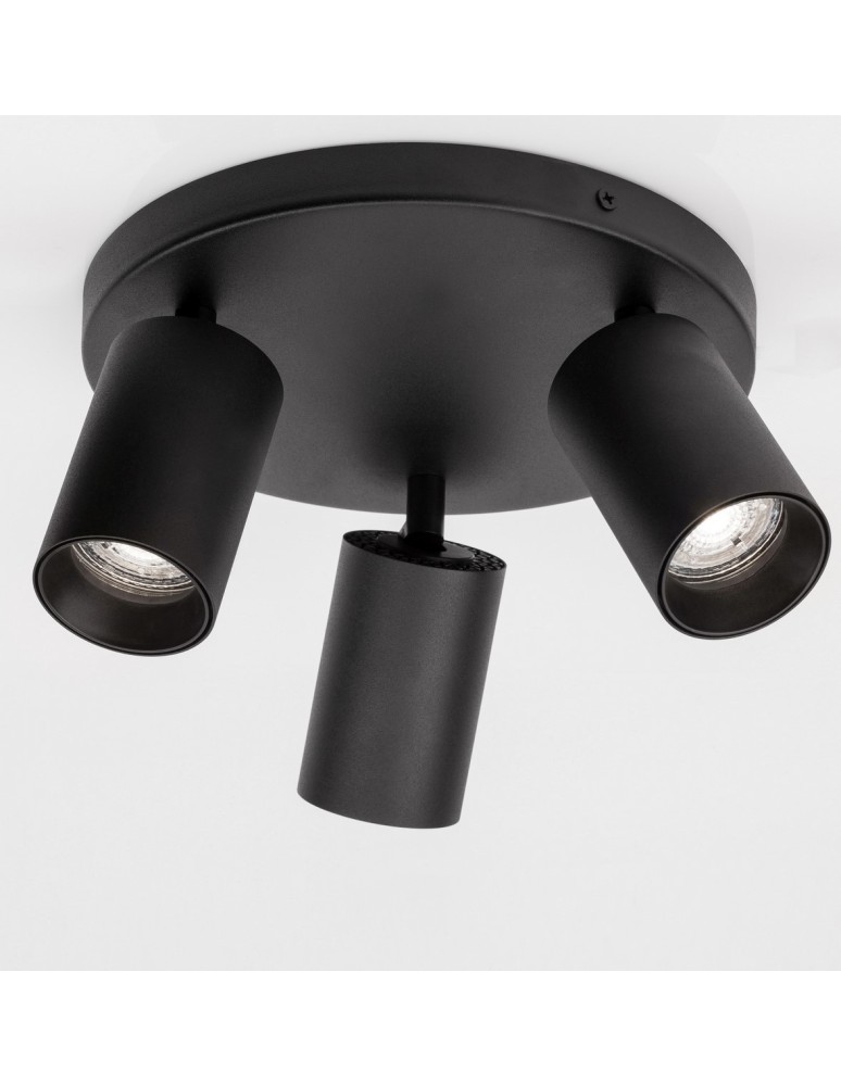 Lampy sufitowe reflektory - Luces Exclusivas CLORINDA Sufitowa 3xGU10 LED czarny LE61465 - produkt kolory-swiatla.pl 1