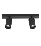 Lampy sufitowe reflektory - Luces Exclusivas CLORINDA Sufitowa 2xGU10 LED czarny LE61467 - product 1