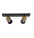 Lampy sufitowe reflektory - Luces Exclusivas COCOROTE Sufitowa 2xGU10 LED złoty/czarny LE61470 - product 1