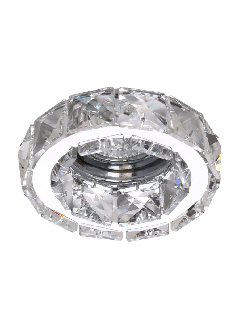 Lampy podtynkowe dekoracyjne - Azzardo ESTER 1 CHROME 1xGU10 Wpuszczana Chrom AZ1449 - produkt kolory-swiatla.pl 1