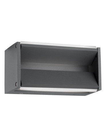 Luces Exclusivas MONTEROS Zewnętrzna Ścienna LED 2x5W 600lm 3000K szary IP54 LE71335