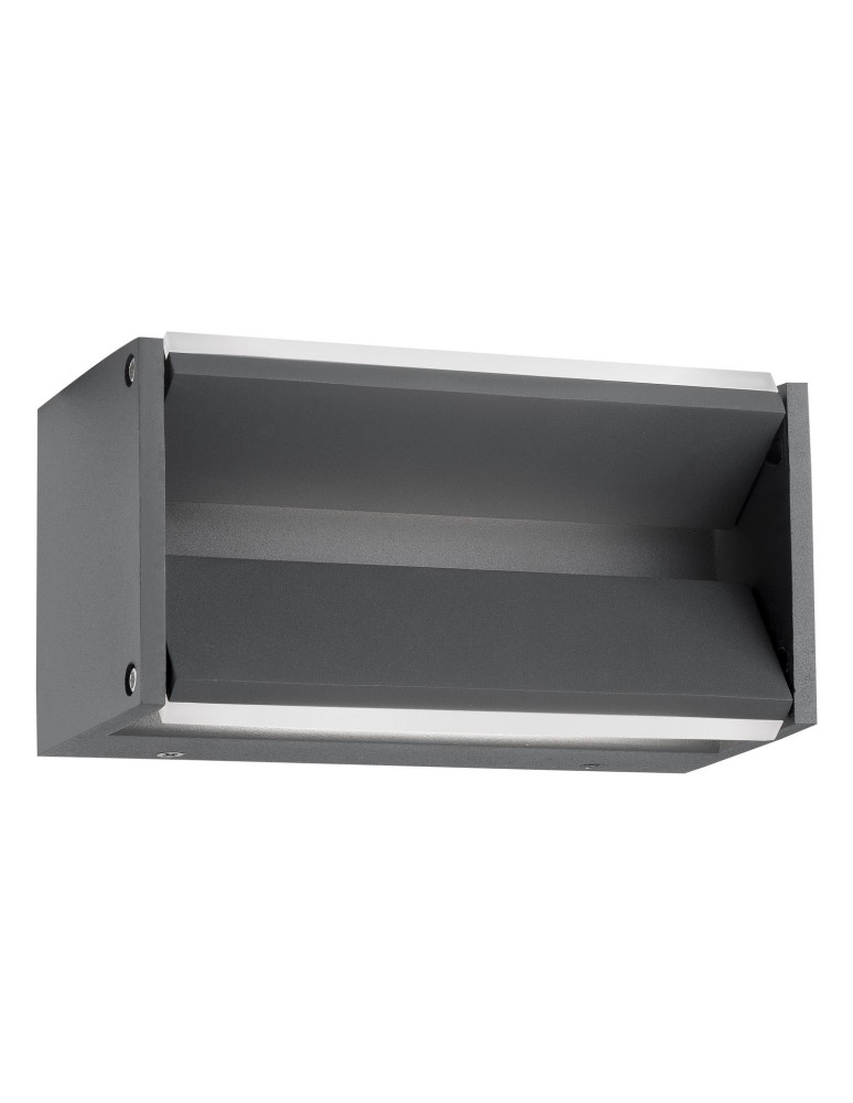 Kinkiety zewnętrzne - Luces Exclusivas MONTEROS Zewnętrzna Ścienna LED 2x5W 600lm 3000K szary IP54 LE71335 - produkt kolory-swiatla.pl 1