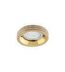 Lampy podtynkowe dekoracyjne - Azzardo EVA ROUND GOLD 1xGU10 Wpuszczana Złoty AZ1459 - product 1