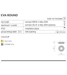 Lampy podtynkowe dekoracyjne - Azzardo EVA ROUND GOLD 1xGU10 Wpuszczana Złoty AZ1459 - product 2