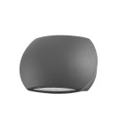 Kinkiety zewnętrzne - Luces Exclusivas QUIJORNA Zewnętrzna Ścienna LED 2x3W 510lm 3000K szary IP54 LE71374 - product 1