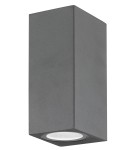 Kinkiety zewnętrzne - Luces Exclusivas RANCAGUA Zewnętrzna Ścienna 2xGU10 LED szary IP54 LE71380 - product 1