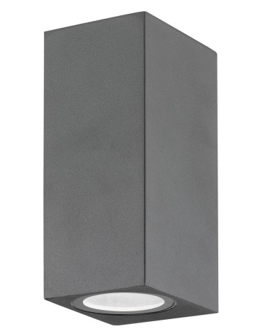Luces Exclusivas RANCAGUA Zewnętrzna Ścienna 2xGU10 LED szary IP54 LE71380