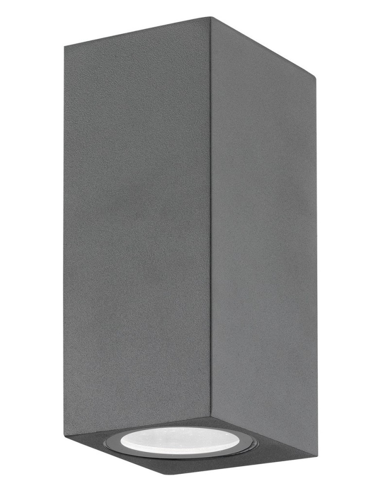 Kinkiety zewnętrzne - Luces Exclusivas RANCAGUA Zewnętrzna Ścienna 2xGU10 LED szary IP54 LE71380 - produkt kolory-swiatla.pl 1