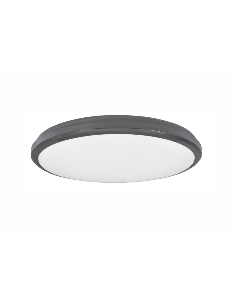 Lampy zewnętrzne sufitowe - Luces Exclusivas TALAVERA Zewnętrzna Sufitowa LED 30W 2400lm 3000K ciemnoszary/biały IP54 LE71426 - produkt kolory-swiatla.pl 1