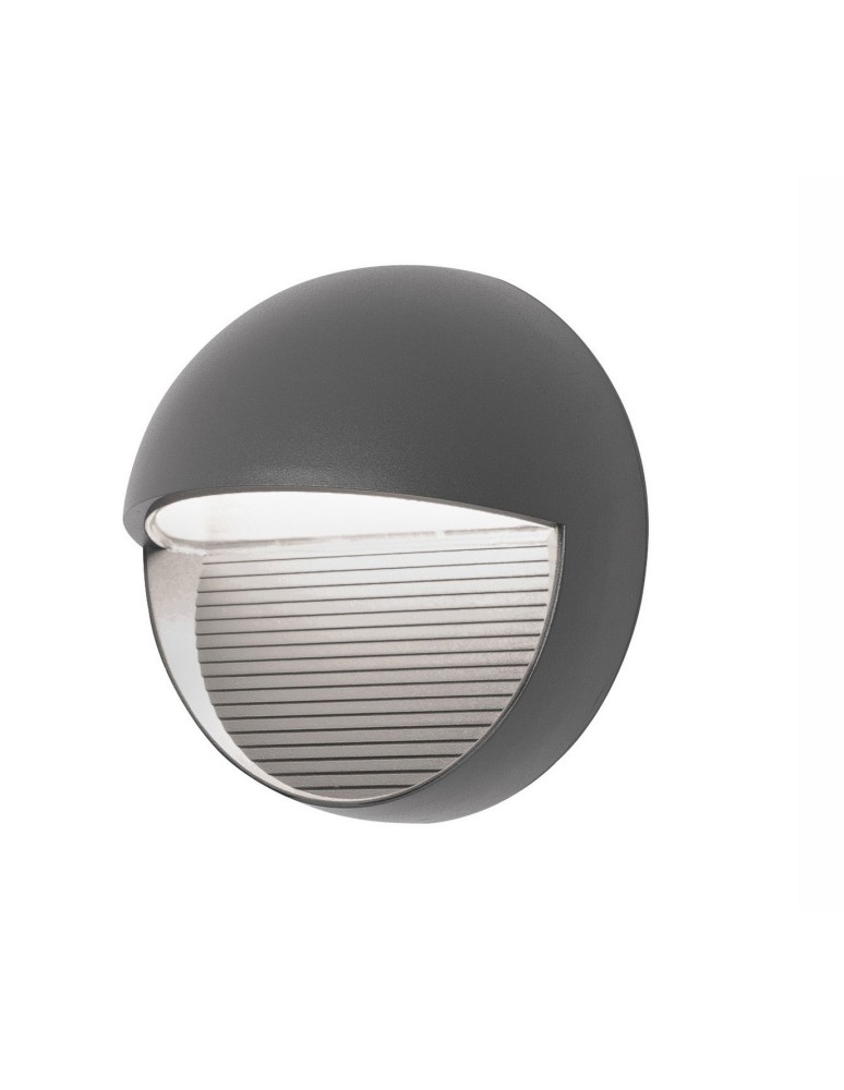 Kinkiety zewnętrzne - Luces Exclusivas TARTAGAL Zewnętrzna Ścienna LED 6W 480lm 3000K ciemnoszary IP54 LE71428 - produkt kolory-swiatla.pl 1