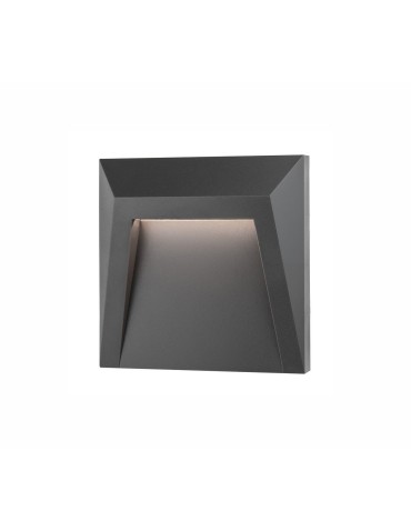 Luces Exclusivas ALAVA Zewnętrzna Ścienna LED 1.2W 90lm 3000K ciemnoszary IP65 LE71432