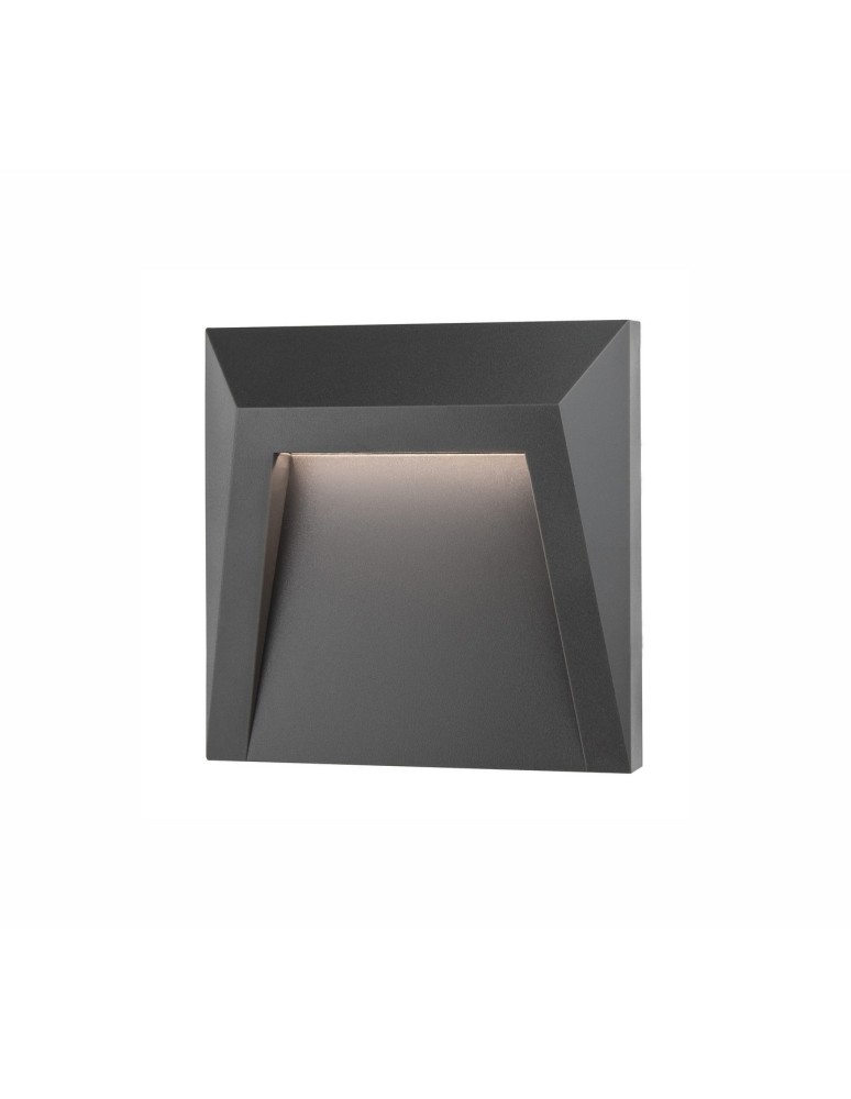 Lampy do oświetlania ścieżek - Luces Exclusivas ALAVA Zewnętrzna Ścienna LED 1.2W 90lm 3000K ciemnoszary IP65 LE71432 - produkt kolory-swiatla.pl 1
