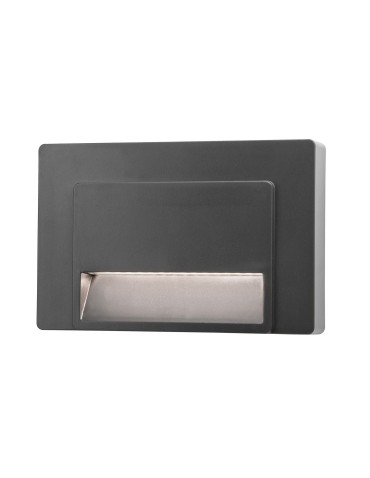 Luces Exclusivas ALAVA Zewnętrzna Ścienna LED 1.2W 90lm 3000K ciemnoszary IP65 LE71433