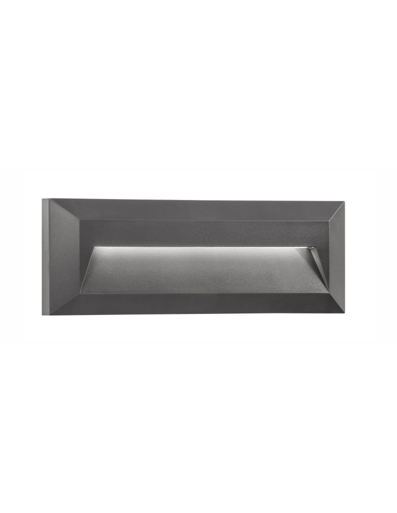 Oprawy do wbudowania w ściane - Luces Exclusivas TERRASSA Zewnętrzna Ścienna LED 2W 160lm 3000K ciemnoszary IP54 LE71438 - produkt kolory-swiatla.pl 1