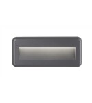 Oprawy do wbudowania w ściane - Luces Exclusivas TERRASSA Zewnętrzna Ścienna LED 4W 320lm 3000K ciemnoszary IP54 LE71439 - product 1