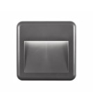 Oprawy do wbudowania w ściane - Luces Exclusivas TERRASSA Zewnętrzna Ścienna LED 4W 320lm 3000K ciemnoszary IP54 LE71440 - produkt 1