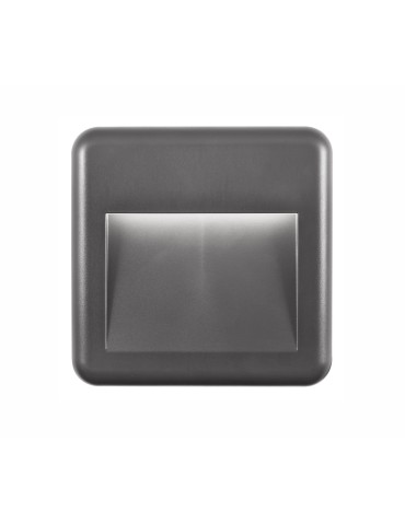 Luces Exclusivas TERRASSA Zewnętrzna Ścienna LED 4W 320lm 3000K ciemnoszary IP54 LE71440