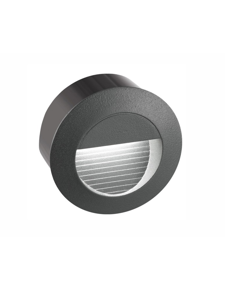 Oprawy do wbudowania w ściane - Luces Exclusivas TARTAGAL Zewnętrzna Ścienna LED 3W 270lm 3000K ciemnoszary IP54 LE71441 - produkt kolory-swiatla.pl 1