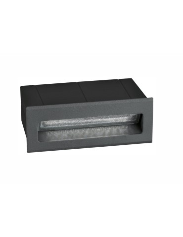 Luces Exclusivas TARTAGAL Zewnętrzna Ścienna LED 3W 270lm 3000K ciemnoszary IP54 LE71447
