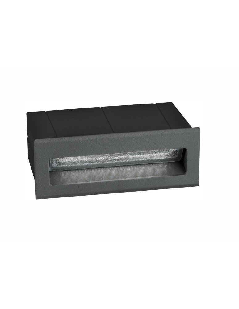 Oprawy do wbudowania w ściane - Luces Exclusivas TARTAGAL Zewnętrzna Ścienna LED 3W 270lm 3000K ciemnoszary IP54 LE71447 - produkt kolory-swiatla.pl 1
