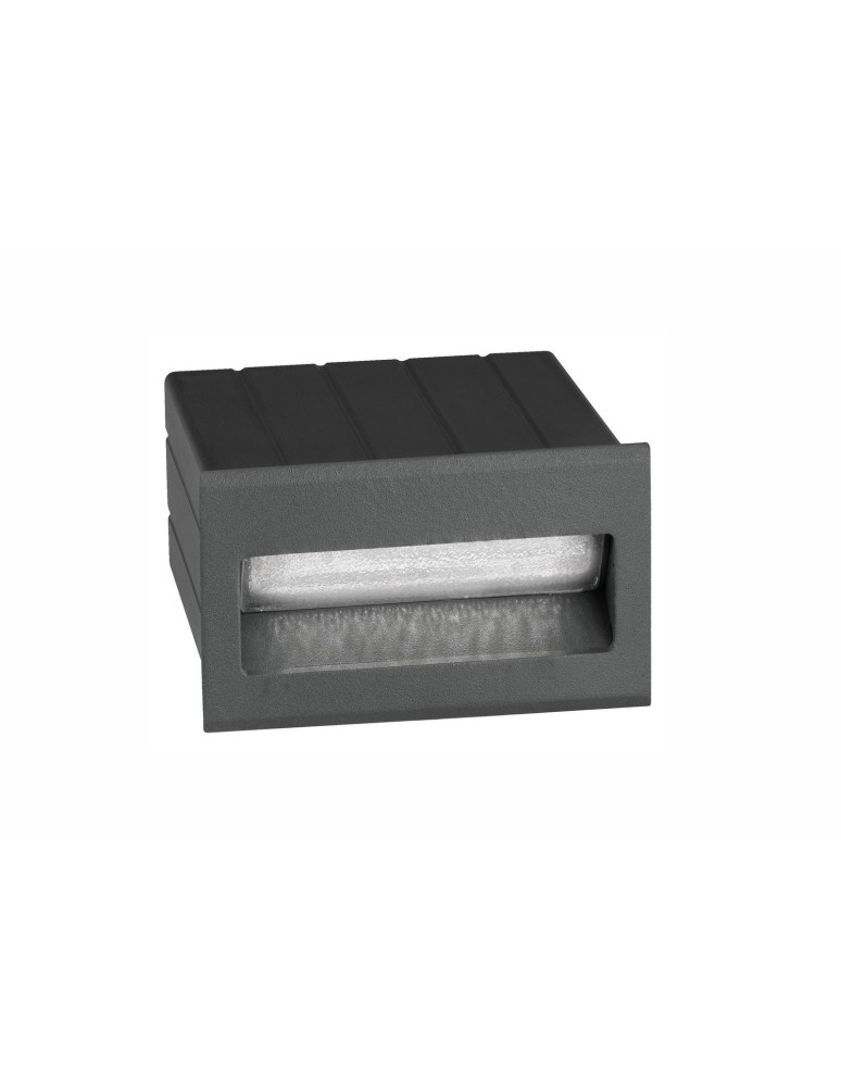 Oprawy do wbudowania w ściane - Luces Exclusivas TARTAGAL Zewnętrzna Ścienna LED 1.5W 145lm 3000K ciemnoszary IP54 LE71449 - produkt kolory-swiatla.pl 1