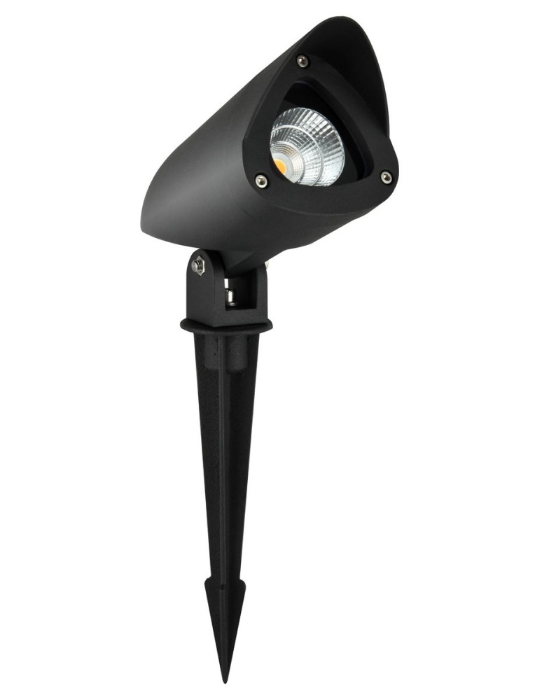 Lampy ogrodowe wbijane w ziemię (z klinem) - Luces Exclusivas TORREJON Zewnętrzna Stojąca LED 3W 180lm 3000K czarny IP65 LE71451 - produkt kolory-swiatla.pl 1