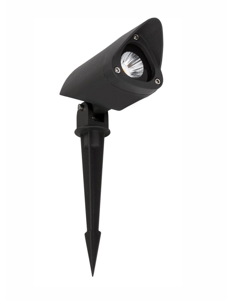 Lampy ogrodowe wbijane w ziemię (z klinem) - Luces Exclusivas TORREJON Zewnętrzna Stojąca LED 7W 420lm 3000K czarny IP65 LE71452 - produkt kolory-swiatla.pl 1