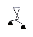 Lampy wiszące podwójne - AZzardo ZYTA 2S Czarny MD2300-2S BK Wisząca - produkt 1