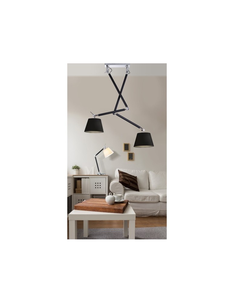 AZzardo ZYTA 2S Czarny MD2300-2S BK Wisząca