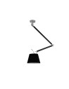 AZzardo ZYTA M 1xE27 Czarny AZ1847 + abażur 20cm