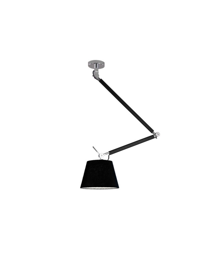AZzardo ZYTA S 1xE27 Czarny AZ1845 + Abażur 26cm wisząca