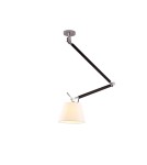 Lampy wiszące z abażurem - AZzardo ZYTA S 1xE27 Czarny AZ1845 + Abażur 20cm wisząca - produkt 1