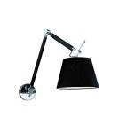 Kinkiety na wysięgniku - AZzardo ZYTA WALL S 1xE27 Czarny AZ1844 + Abażur 20cm kinkiet - produkt 1