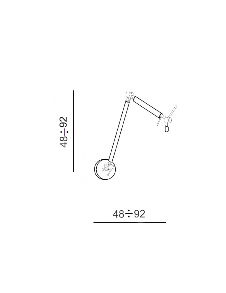 AZzardo ZYTA WALL S 1xE27 Czarny AZ1844 + Abażur 26cm kinkiet